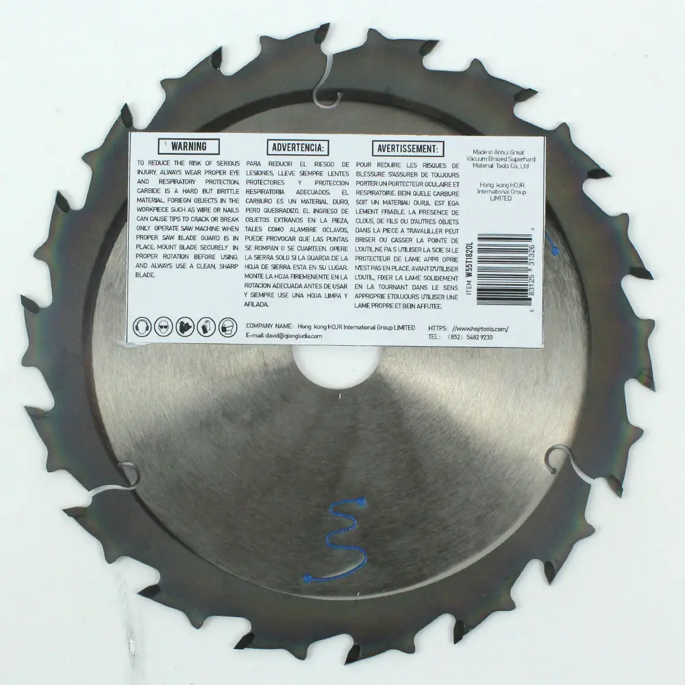 Wood Cutting Circular Saw Blade(With TA coating) 5-1/2” 18T General Purpose / Framing Saw Blade Item: W55T1820L-product