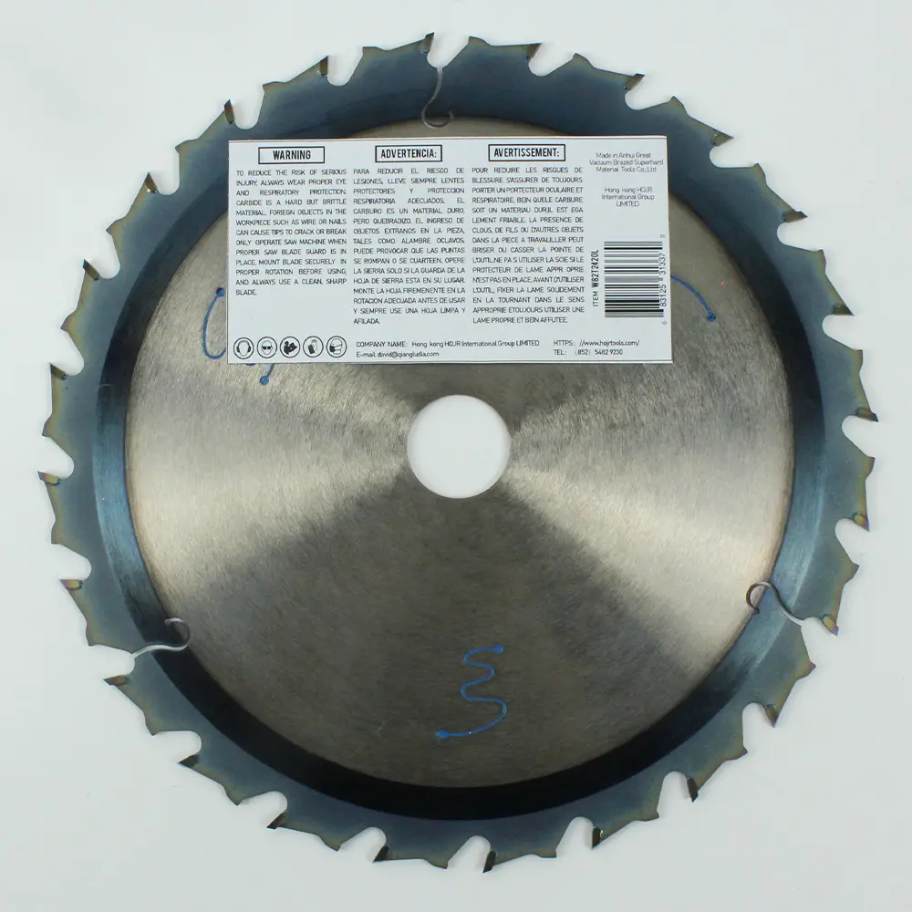 Wood Cutting Circular Saw Blade(With TA coating)  8-1/4” 24T General Purpose / Framing Saw Blade  Item: W82T2420L-product
