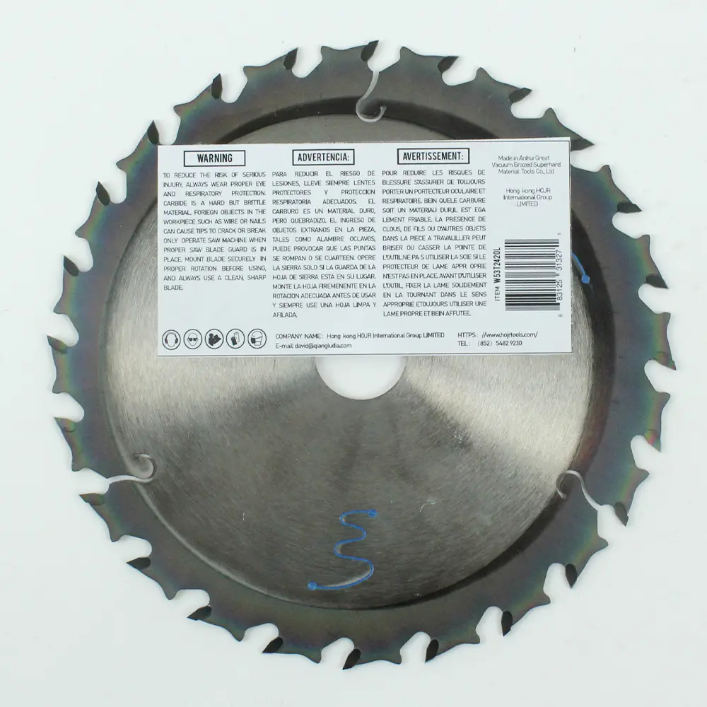Wood Cutting Circular Saw Blade(With TA coating) 5-3/8” 24T General Purpose / Framing Saw Blade Item: W53T2420L-product
